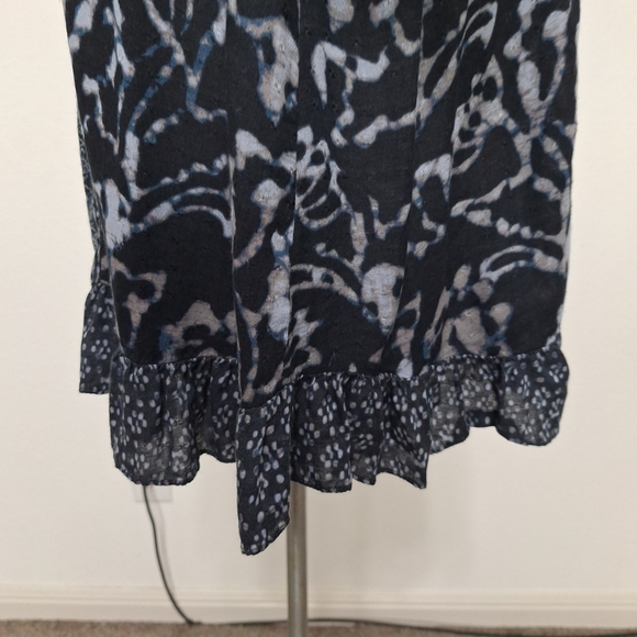 Lucky Brand Boho Floral Mixed Print Bohemian Hippie Retro Blouse Plus Size 2X - Picture 6 of 14